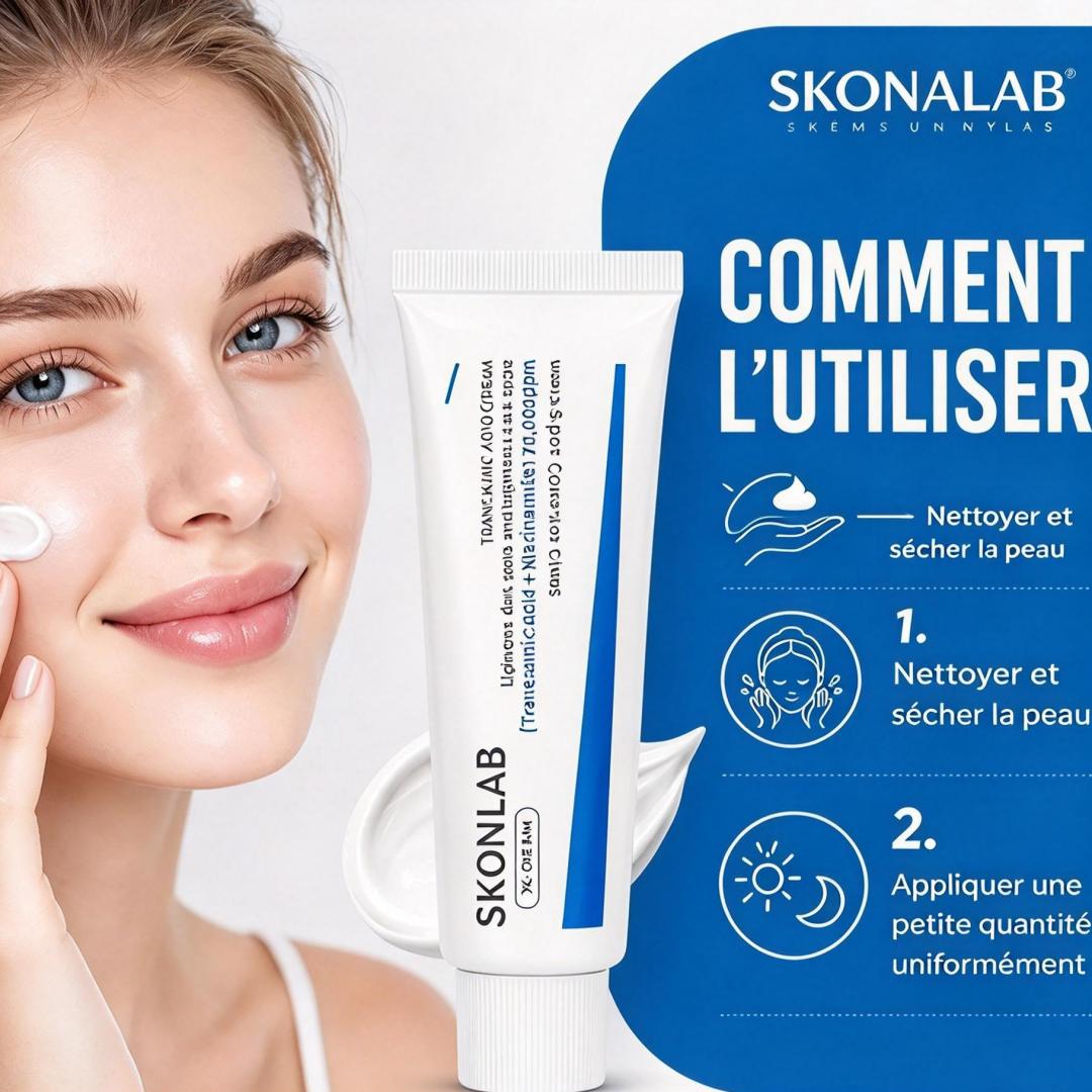 ✨ SKONALAB Crème Unifiante Anti-Taches Pigmentaires – acide tranexamique & Niacinamide