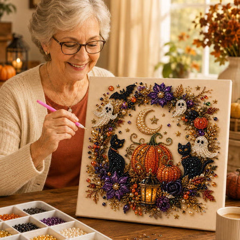 👻✨ Kit créatif Halloween en perles 3D
