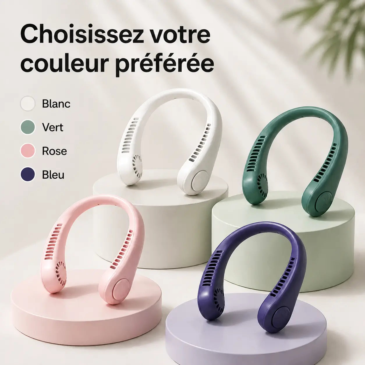  Ventilateur de Cou Rechargeable Portable pour un Refroidissement Instantané !