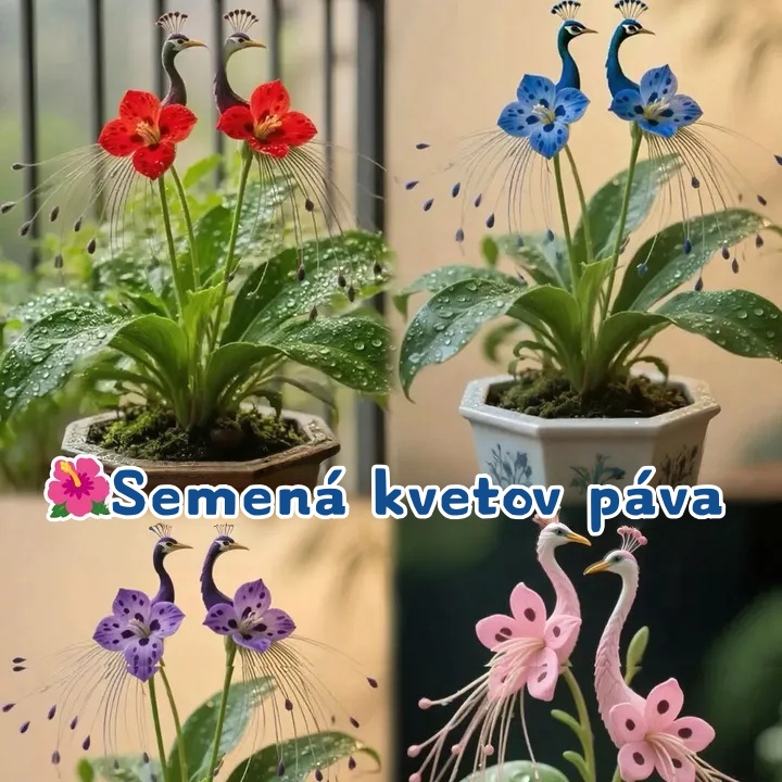 🔥Posledné 3 hodiny: 50% zľava🌺 Semená z pávieho kvetu ✨Ľahko sa pestujú