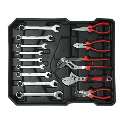 Caja de herramientas metálica de gran capacidad de 899 piezas, el kit maestro definitivo para reparaciones del hogar: caja de herramientas completa con 4 cajones, kit de herramientas generales para el hogar, simple y duradera, herramientas para reparación
