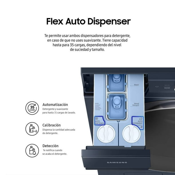 Centro de Lavado Samsung 22 kg Lavado/ 24 kg Secado WH22DBH570GVAX