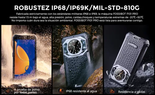 Fossibot F101 Pro Dual SIM 128 GB Negro 8 GB RAM