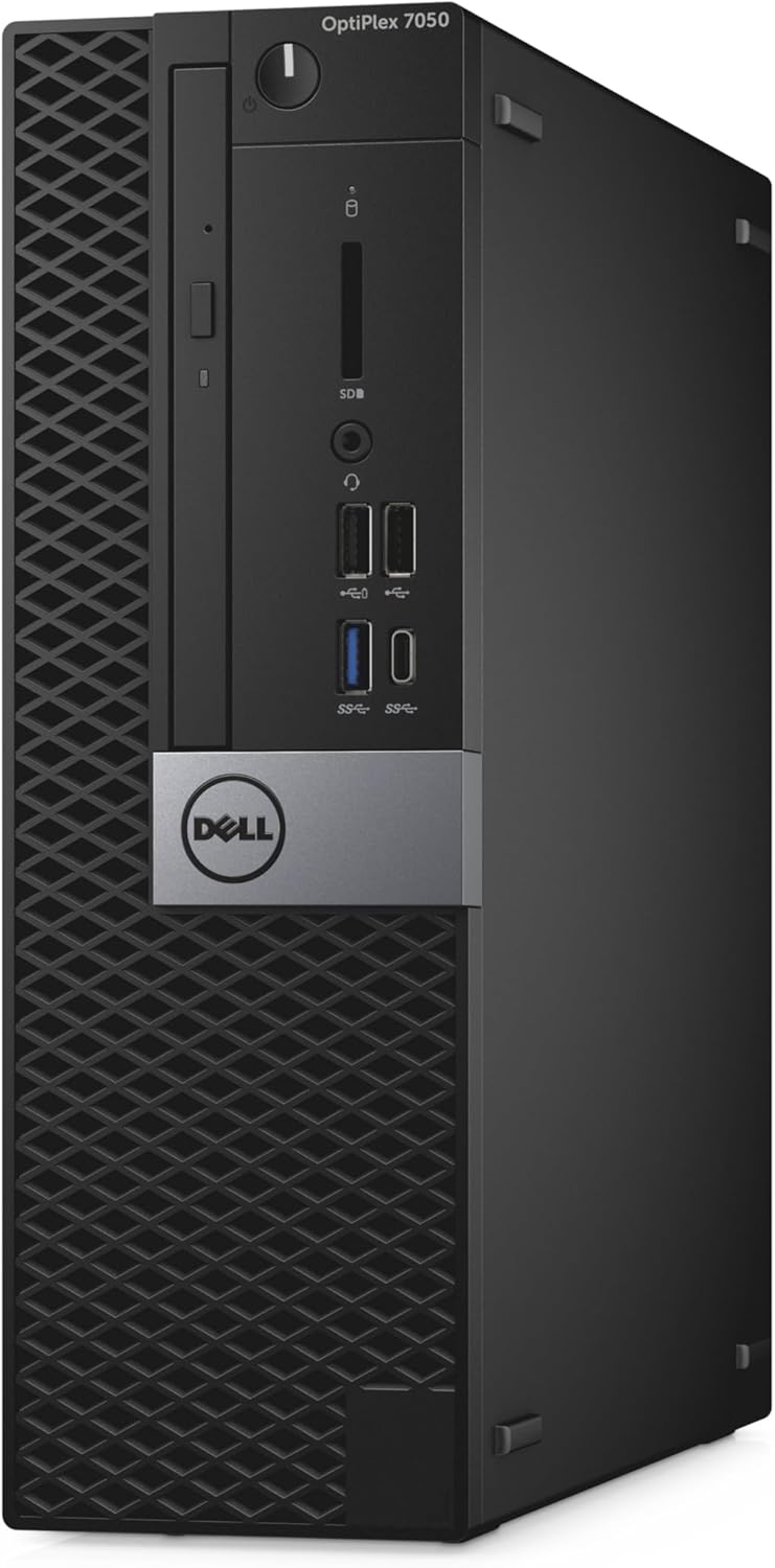 Dell OptiPlex 7050 SFF Computadora de computadora con Monitor Full HD de 24 Pulgadas, Juego de PC de 6ª generación Quad Core i7-6700, 16 GB de RAM, 512 GB SSD, Teclado y Mouse, WiFi, Windows 10 Pro
