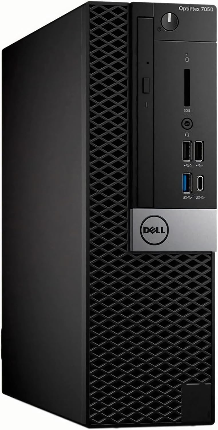 Dell OptiPlex 7050 SFF Computadora de computadora con Monitor Full HD de 24 Pulgadas, Juego de PC de 6ª generación Quad Core i7-6700, 16 GB de RAM, 512 GB SSD, Teclado y Mouse, WiFi, Windows 10 Pro