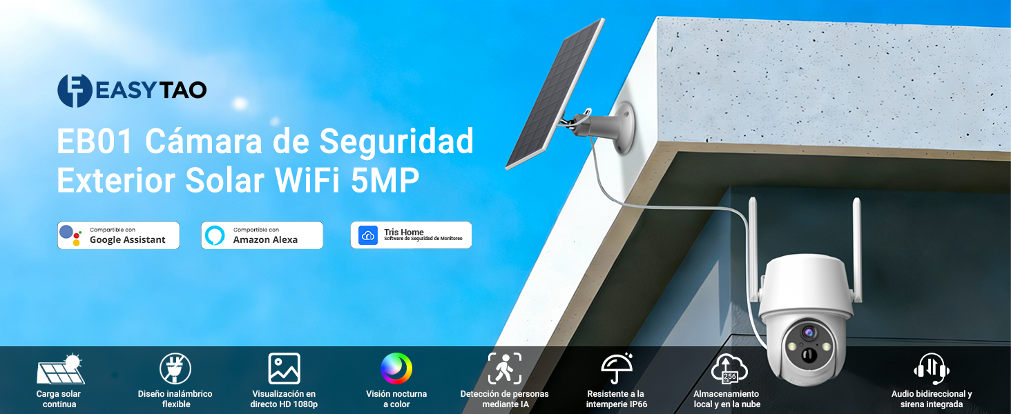 camara de seguridad solar