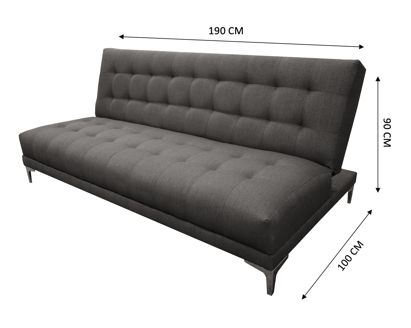 Sofá Cama Reclinable Matrimonial Verso Oxford Futon 3 Posiciones EL BAZAR STORE MODERNO ABOTONADO