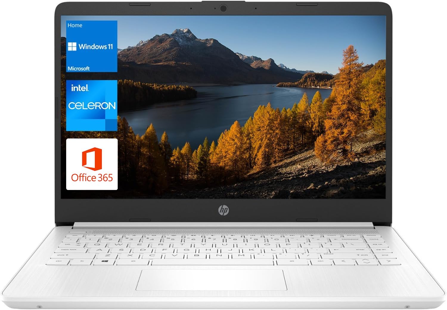 HP - Laptop (incluye 1 año Microsoft 365), pantalla HD de 14 pulgadas, 16 GB de RAM, 64 GB eMMC, Intel Quad-Core N4120, estudiantes y negocios, cámara web, HDMI, Wi-Fi, RJ-45, Windows 11 Home, rosa