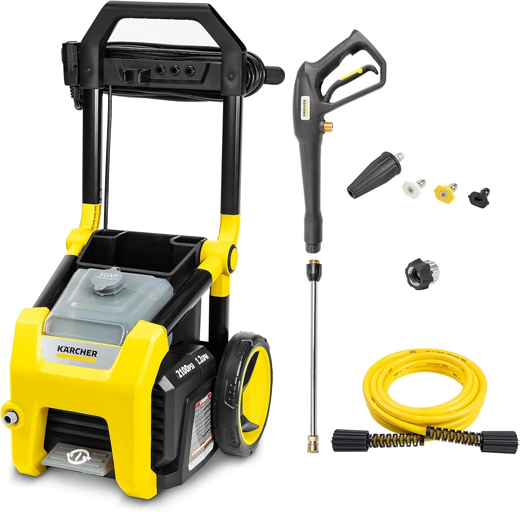 💕Promoción de aniversario por tiempo limitado ya disponible Karcher - Lavadora a presión eléctrica K1700 TruPressure de 1700 PSI, 3 años de garantía, boquilla turbo incluida