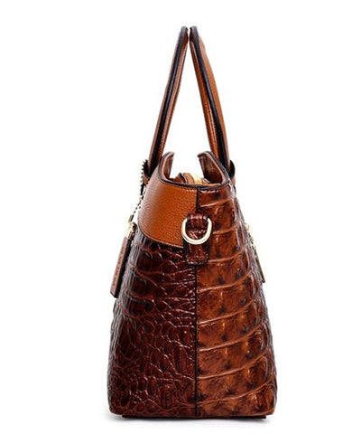 BOLSAS Bolso de Piel de Caimán - Vista Lateral - The Store Bags