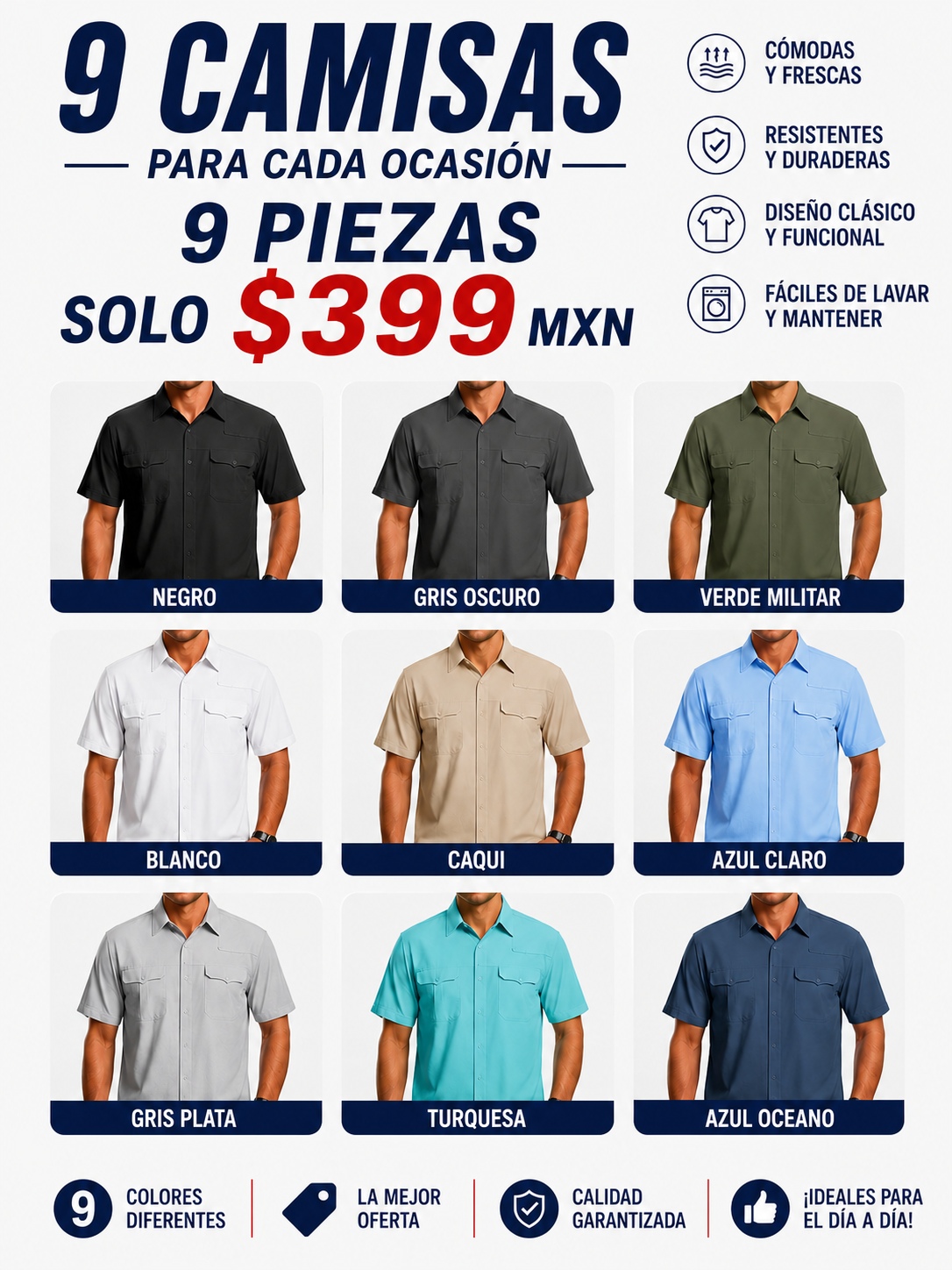 Camisa de trabajo para hombre de verano de manga corta y secado rápido, táctica para exteriores con múltiples bolsillos, transpirable con protección solar y diseño de malla en la espalda