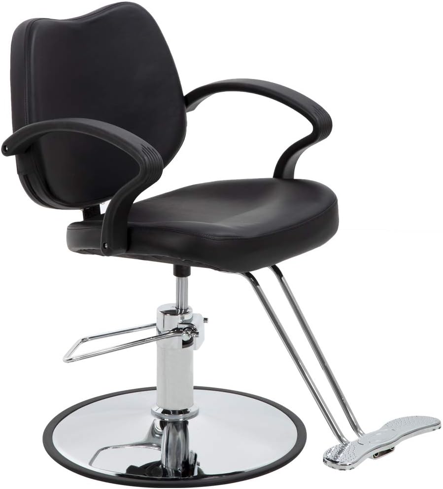 BestSalon Styling Heavy Duty Hydraulic Pump Beauty Shampoo Barbering Chair for Hair Stylist Women Man, Black