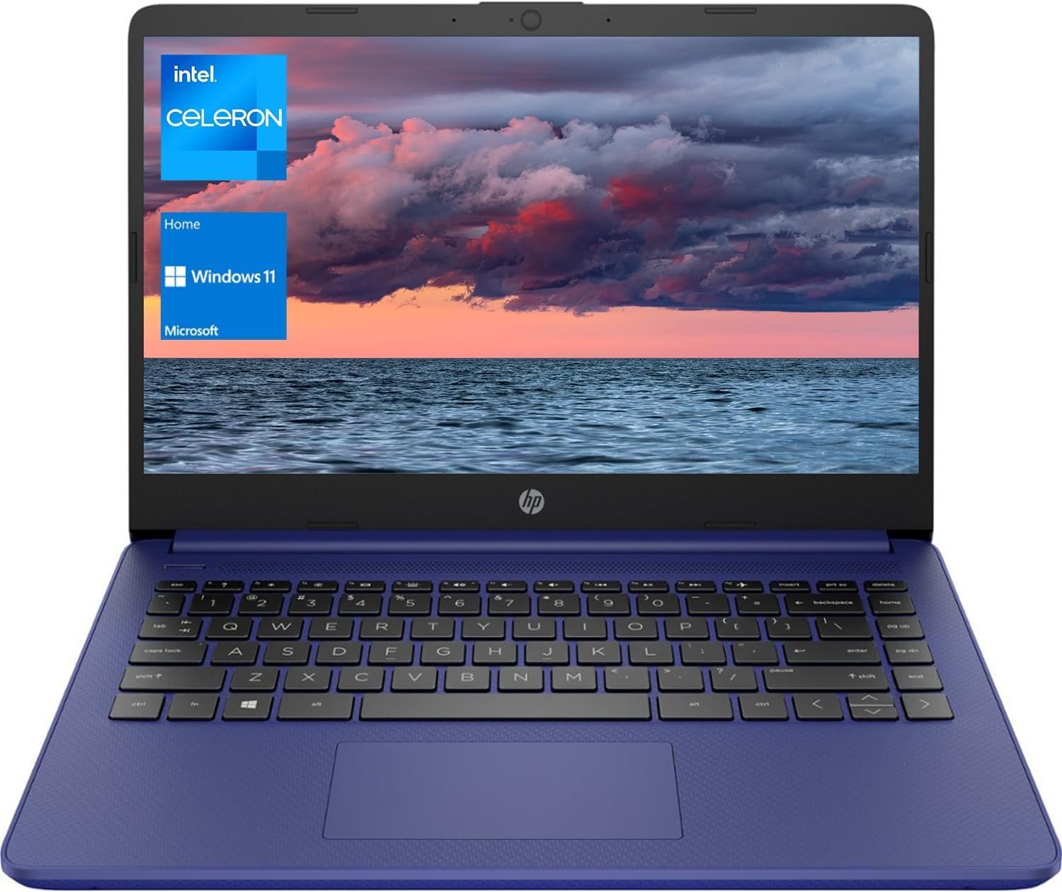 HP - Laptop (incluye 1 año Microsoft 365), pantalla HD de 14 pulgadas, 16 GB de RAM, 64 GB eMMC, Intel Quad-Core N4120, estudiantes y negocios, cámara web, HDMI, Wi-Fi, RJ-45, Windows 11 Home, rosa