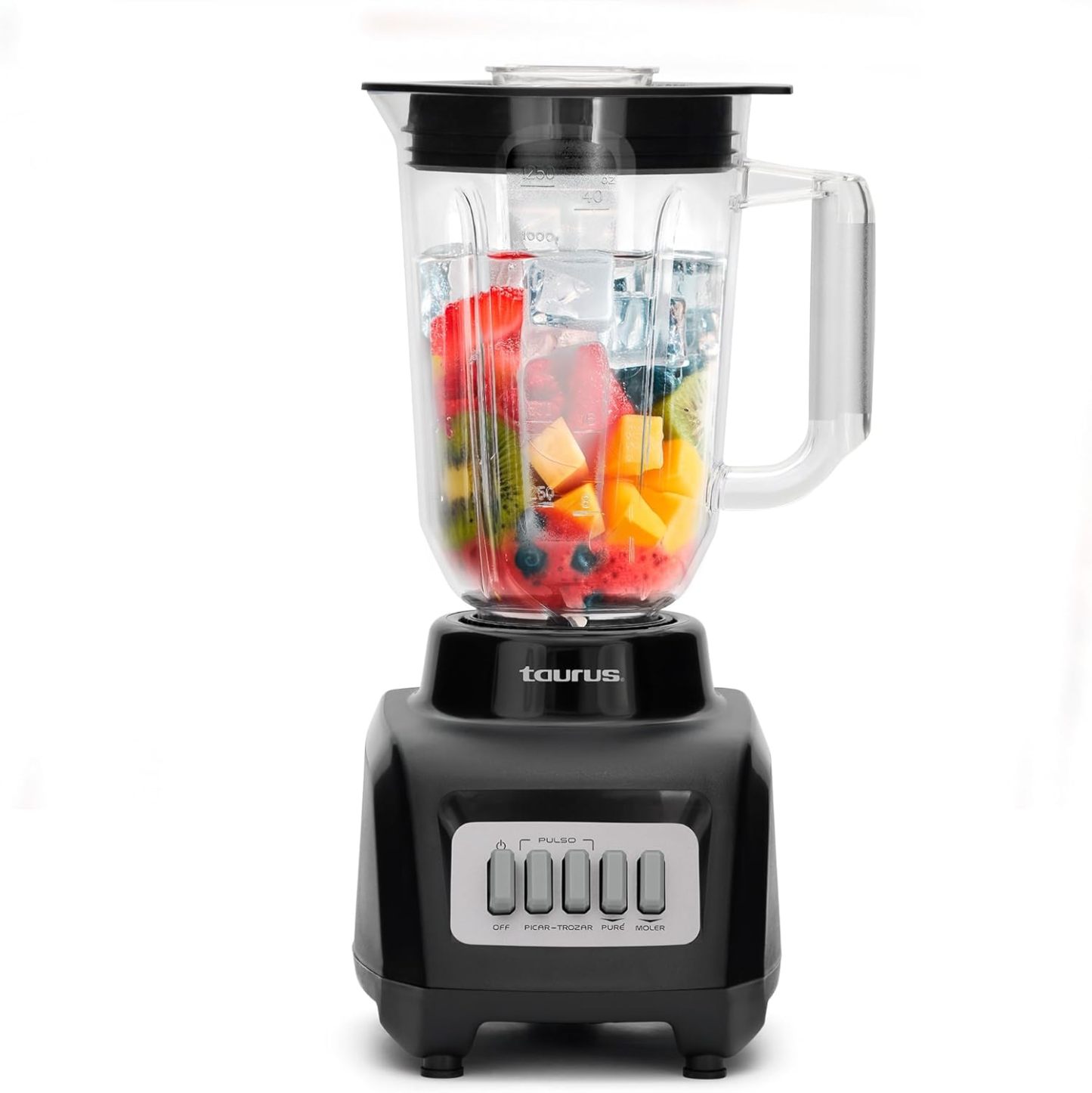 Licuadora Rosa Taurus Haley Ribbon, Potente 500W, ideal para smoothies y jugos, jarra de plástico de 1.65 L, compacta y Moderna