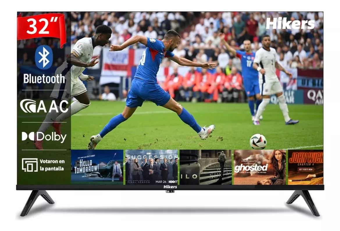 Smart Tv Pantalla 32 Pulgadas Hikers Android Tv Led Hd