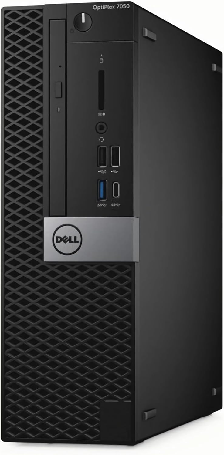 Dell OptiPlex 7050 SFF Computadora de computadora con Monitor Full HD de 24 Pulgadas, Juego de PC de 6ª generación Quad Core i7-6700, 16 GB de RAM, 512 GB SSD, Teclado y Mouse, WiFi, Windows 10 Pro
