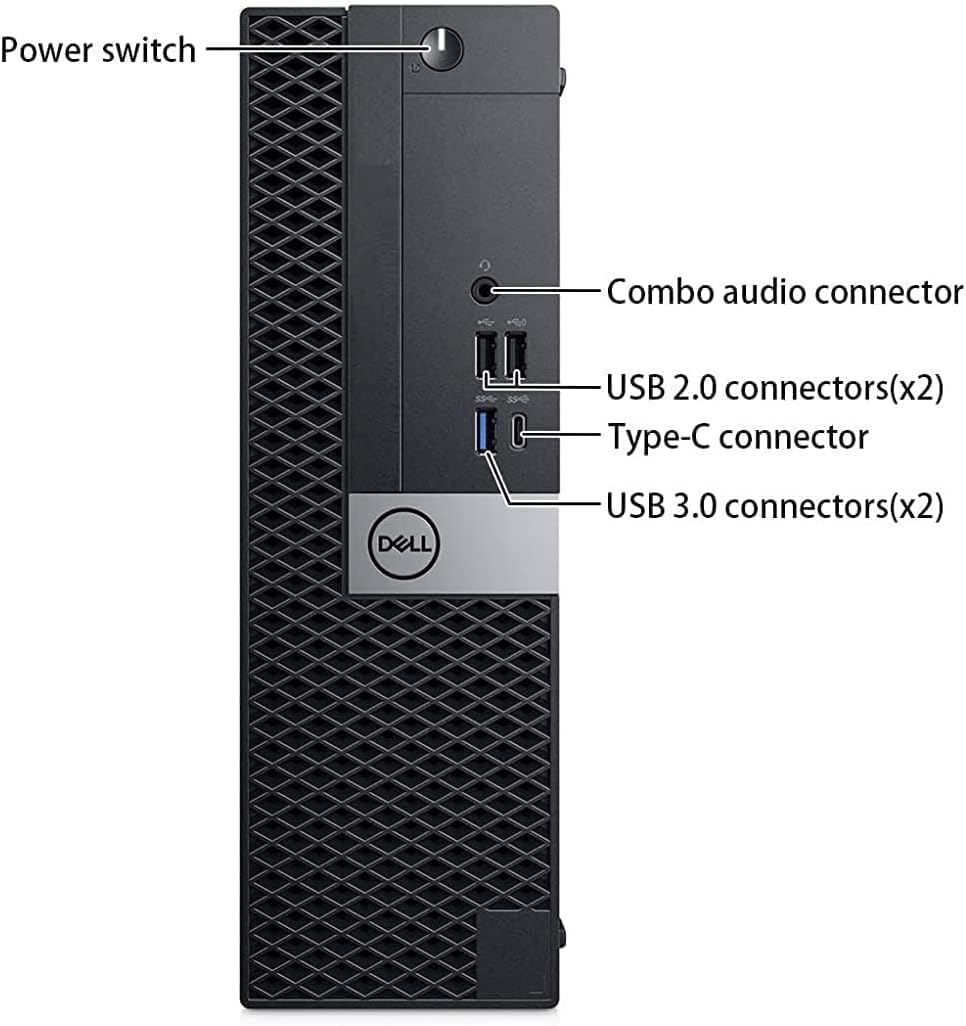 Dell OptiPlex 7050 SFF Computadora de computadora con Monitor Full HD de 24 Pulgadas, Juego de PC de 6ª generación Quad Core i7-6700, 16 GB de RAM, 512 GB SSD, Teclado y Mouse, WiFi, Windows 10 Pro