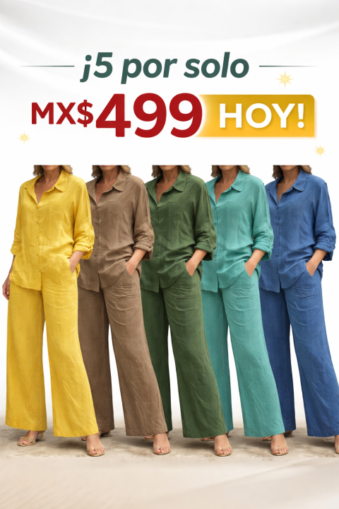 Conjunto de camisa lisa y pantalones de pierna ancha para mujer: atuendo de dos piezas, casual, cómodo y transpirable, ideal para uso diario al aire libre; ropa femenina para primavera y otoño.