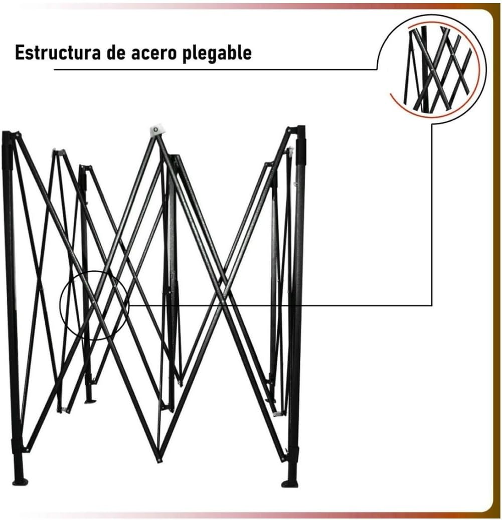 RACK & PACK Carpa 3x3 para Exteriores Lona Jardin Toldo Retractil Estructura de Acero Plegable 3 Ajustes de Altura Impermeabilidad 600D Premium Campismo Facil Armado Fiesta Reunión (Verde)