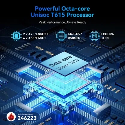 Paquete de tableta Android 16 de 11 pulgadas, 24 GB (8+16) de RAM, 128 GB de ROM (2 TB TF), 8000 mAh, CPU Octa Core T7250 + cámara de 13 MP/Gemini AI/Wi-Fi 5G + Bluetooth 5.0/Reconocimiento facial/Widevine L1, tableta 8 en 1 con teclado, ratón y lápiz ópt
