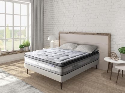 Colchón Premium Hybrid Plus | Tecnología de Resortes Ensacados + Espuma HR | Máximo Confort y Soporte