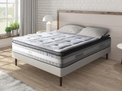 Colchón Premium Hybrid Plus | Tecnología de Resortes Ensacados + Espuma HR | Máximo Confort y Soporte