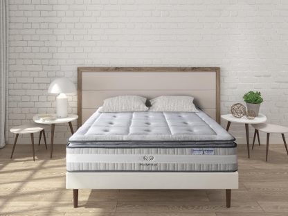 Colchón Premium Hybrid Plus | Tecnología de Resortes Ensacados + Espuma HR | Máximo Confort y Soporte