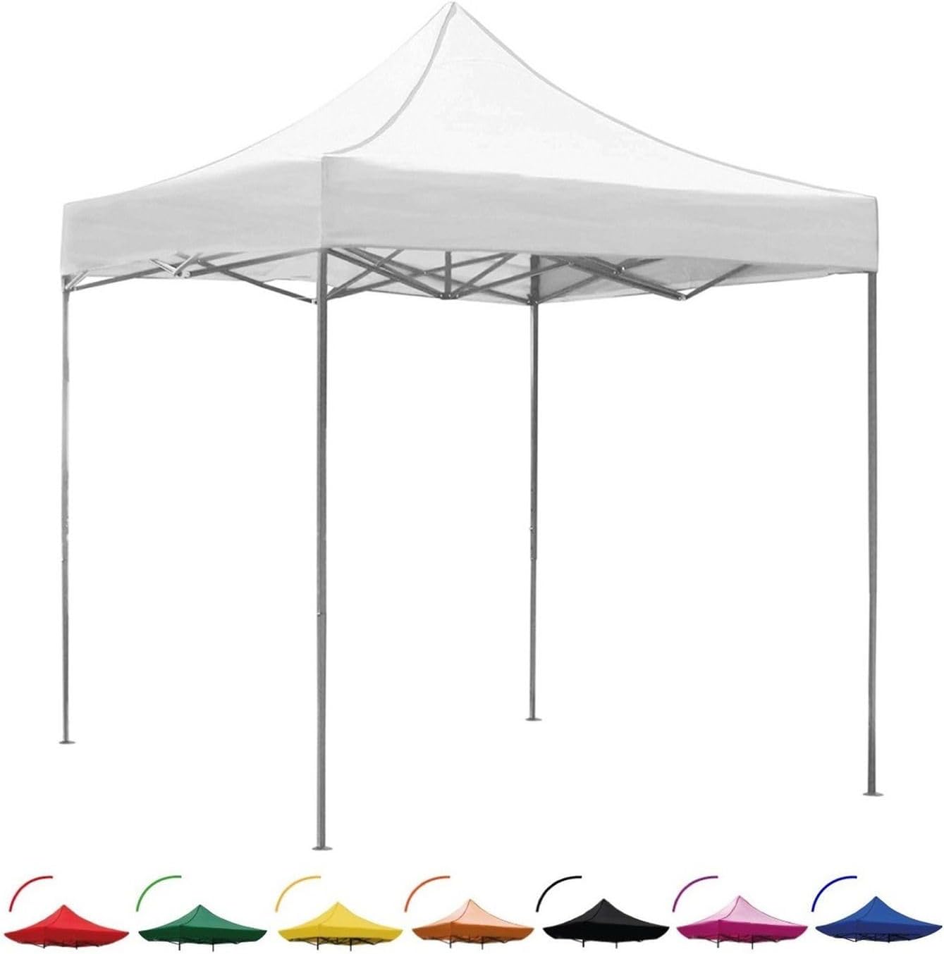 RACK & PACK Carpa 3x3 para Exteriores Lona Jardin Toldo Retractil Estructura de Acero Plegable 3 Ajustes de Altura Impermeabilidad 600D Premium Campismo Facil Armado Fiesta Reunión (Verde)