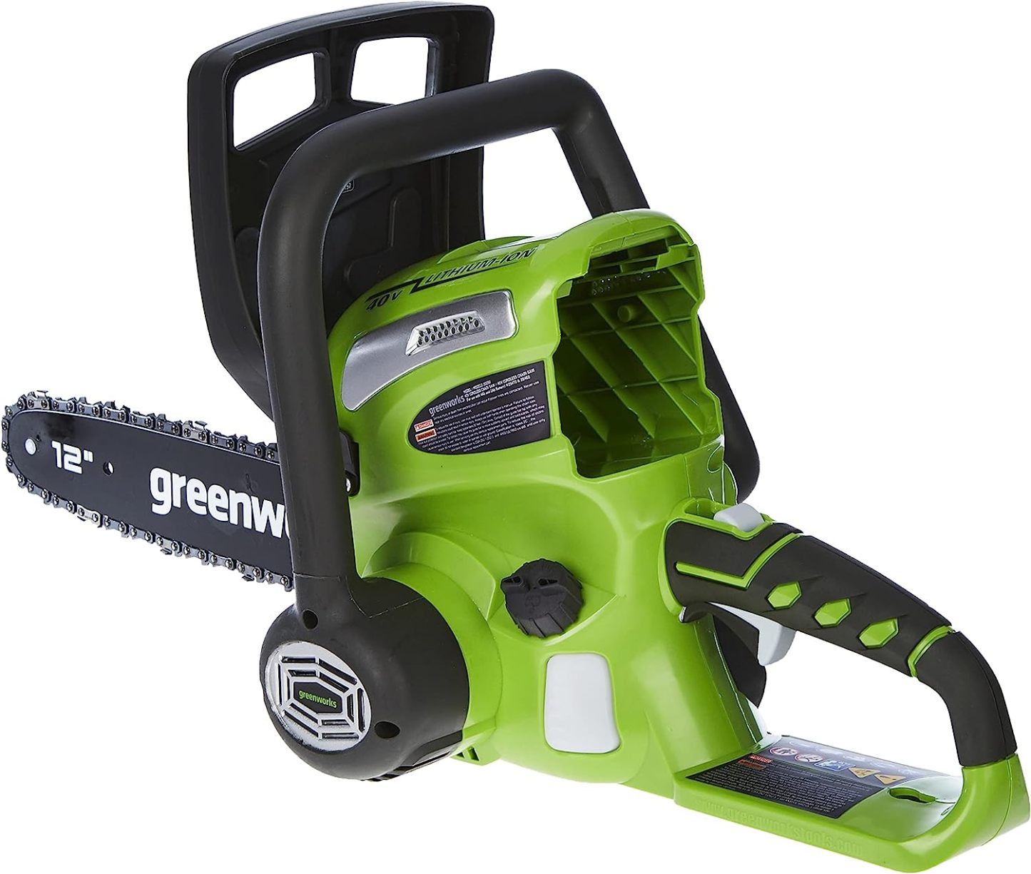 GreenWorks 20262 G-MAX 40V 12-Inch Cordless Chainsaw, 2AH Battery and a Charger Included