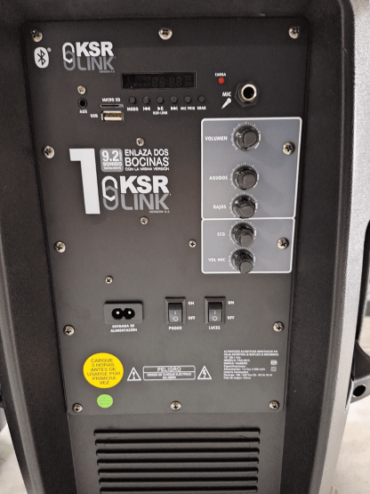 Kit Profesional de 2 Bafles Amplificados 15 Pulgadas Kaiser PAK-9015