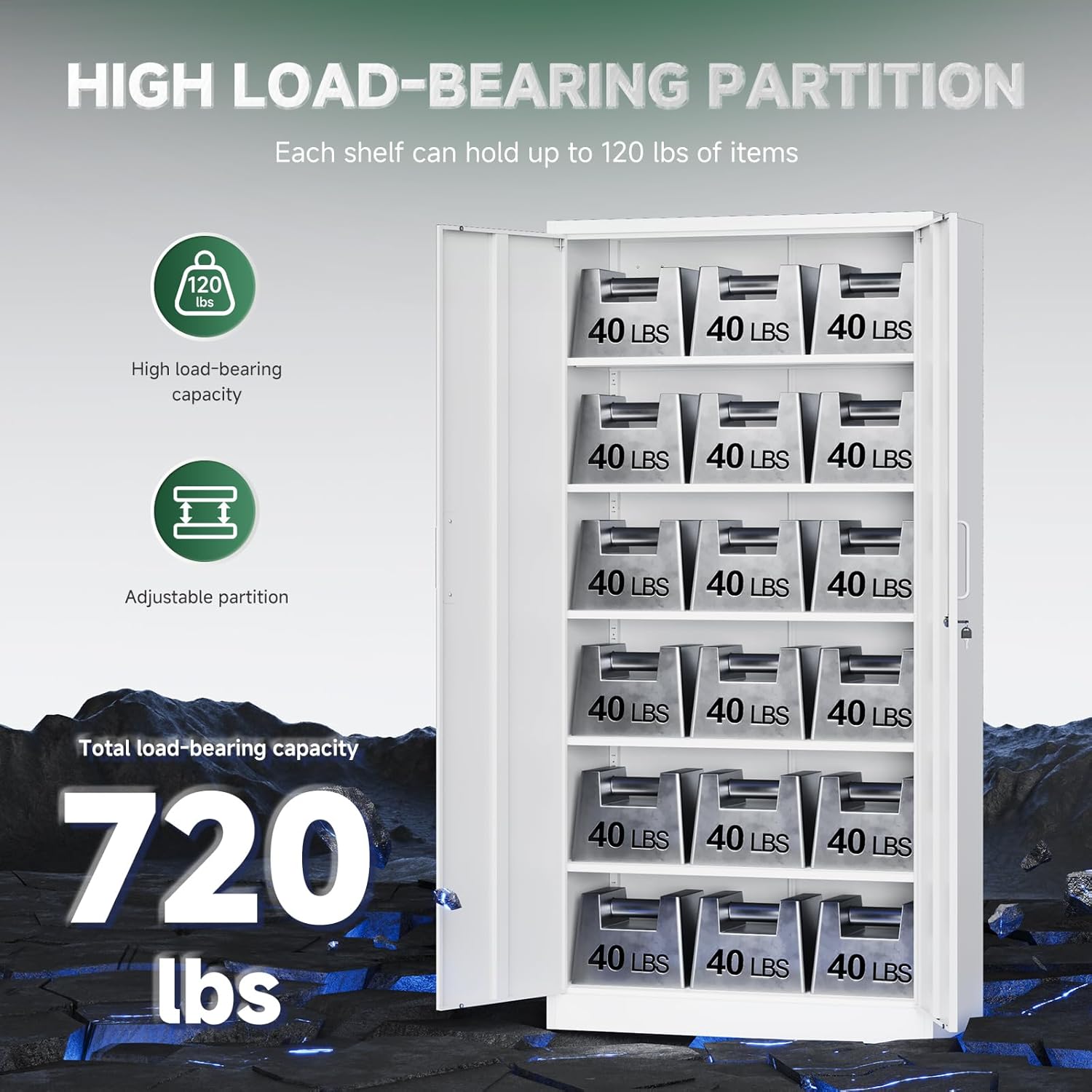 Letaya - Armarios de almacenamiento de metal, 72 pulgadas, clóset de acero con puerta de bloqueo para oficina, hogar, escuela, gimnasio, departamento de bomberos, hotel (color de grano de madera)