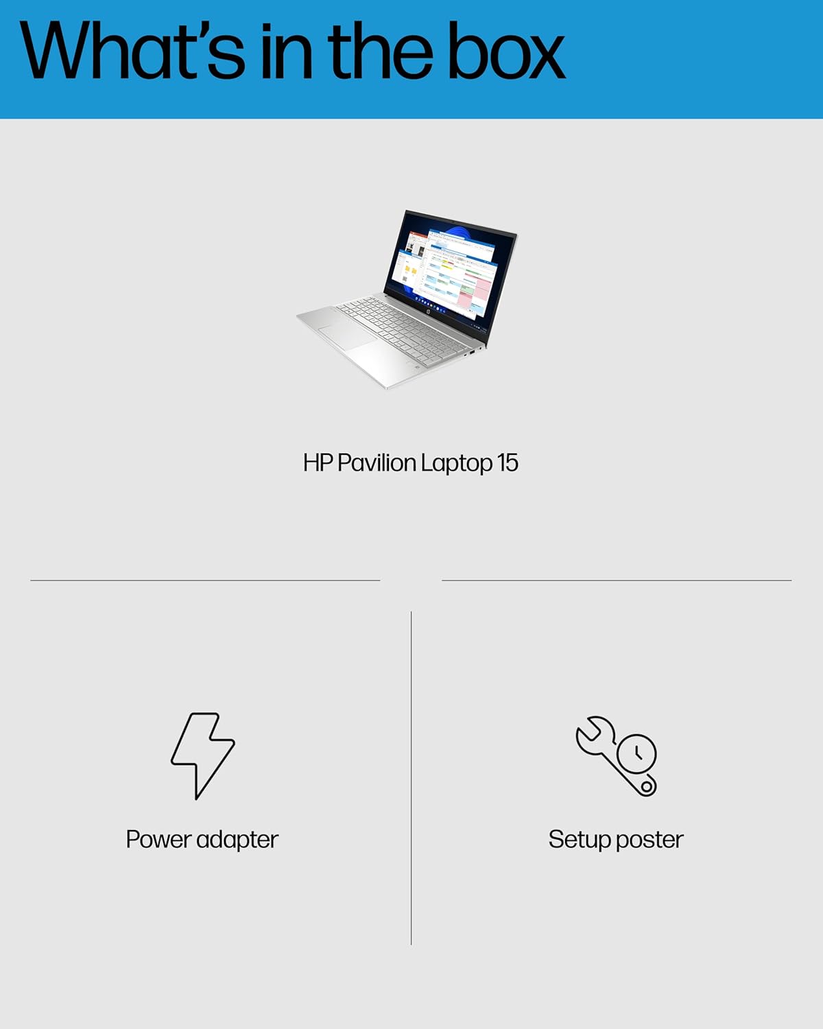 HP Pavilion 15-eg2025nr 15.6" FHD Laptop Intel Core Intel Core i7-1255U 1.7GHz 16GB RAM 512GB SSD Wi-Fi Bluetooth cámara web Windows 11 Professional (reacondicionado)