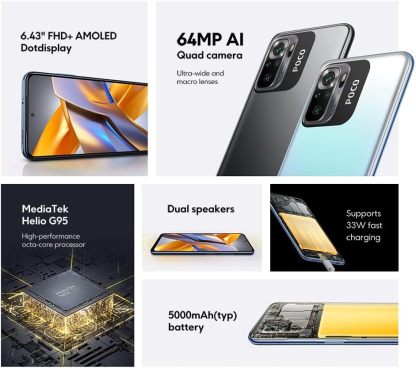 Xiaomi Smartphone M5s 6.43" 256GB/8GB Cámara 64MP+8MP+2MP+2MP/13MP Mediatek Android 12 Color Gris