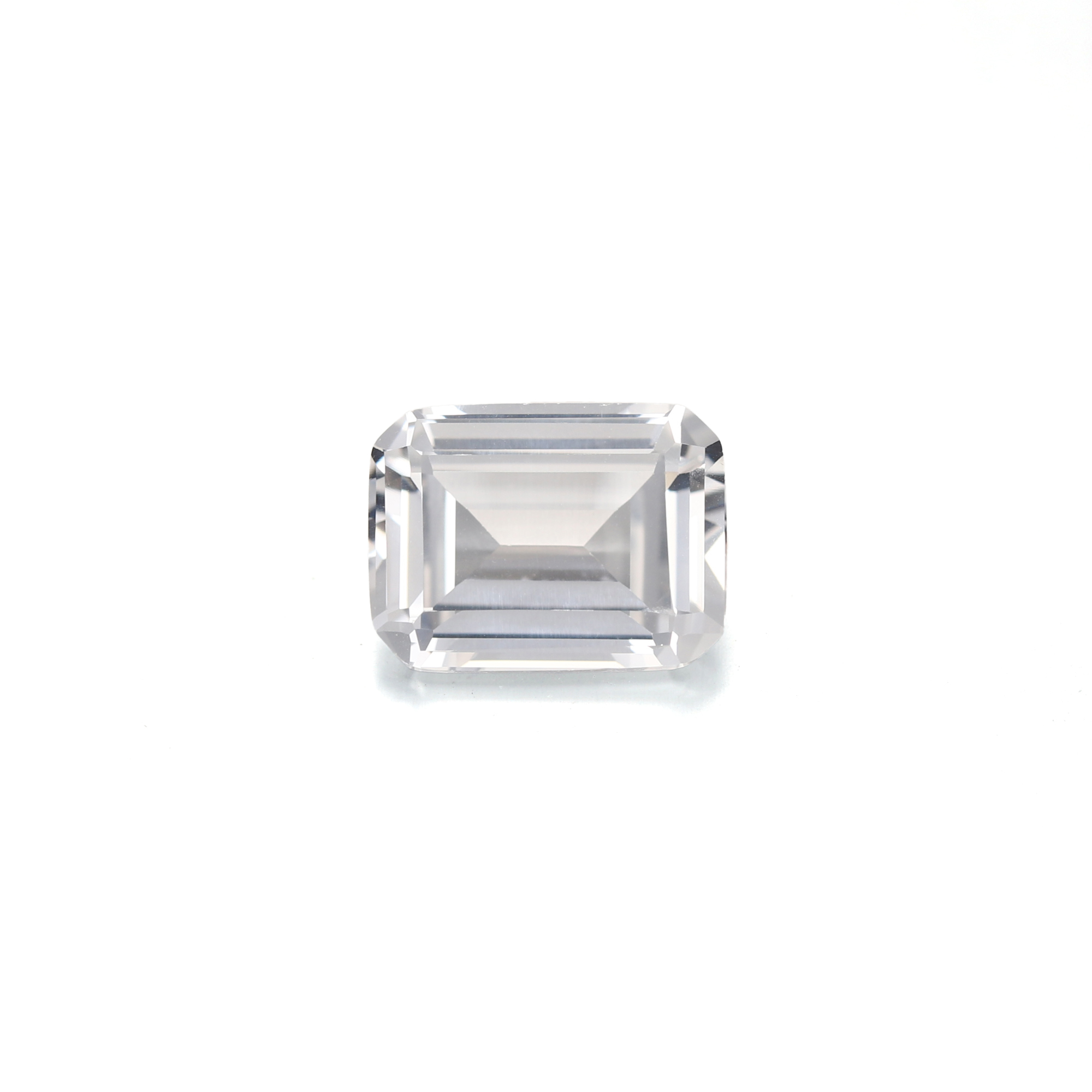 15Carat Emerald Cut Lab Grown White Sapphire