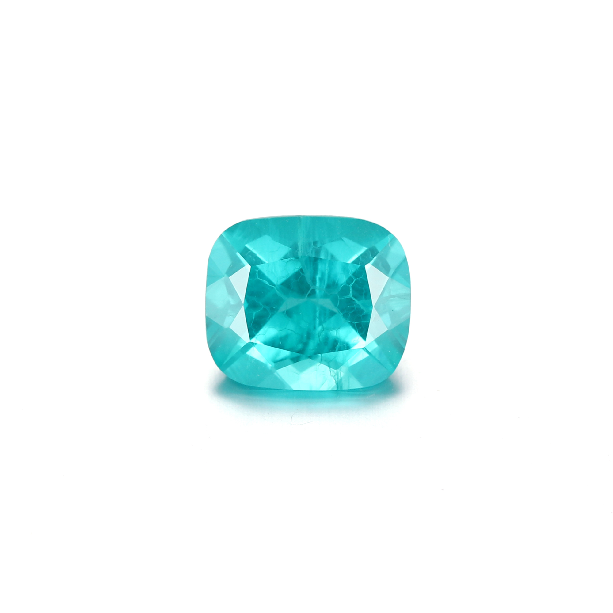 15Carat Cushion Cut Lab Grown Green Paraíba