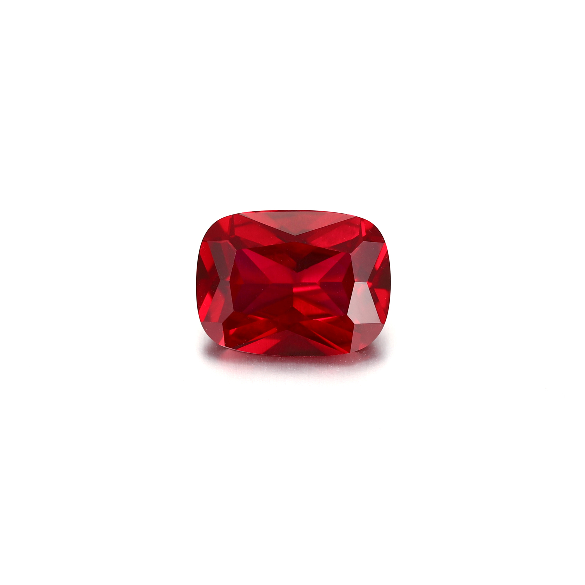 14Carat Cushion Cut Lab Grown Red Ruby