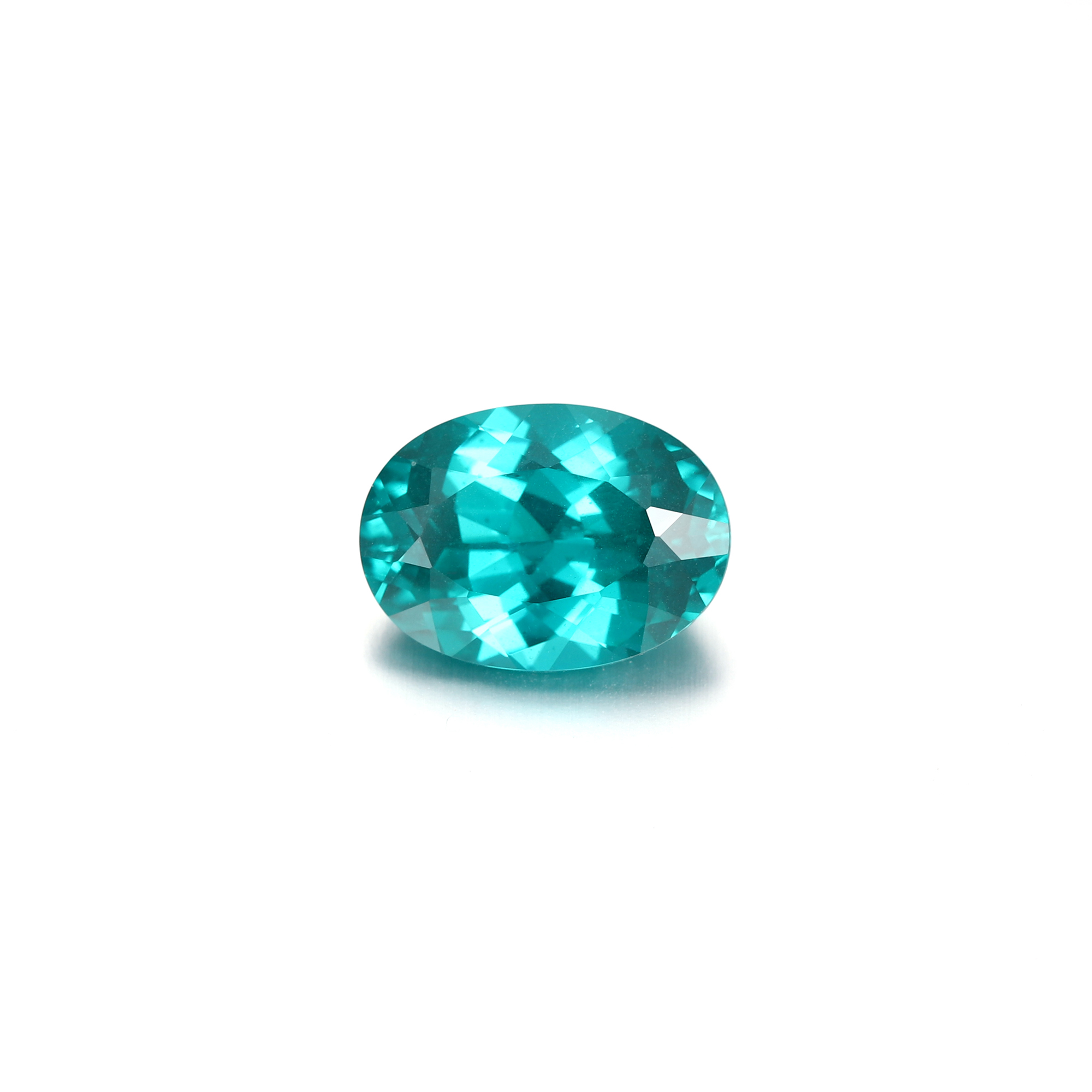 20Carat Oval Cut Lab Grown Blue Green Paraíba