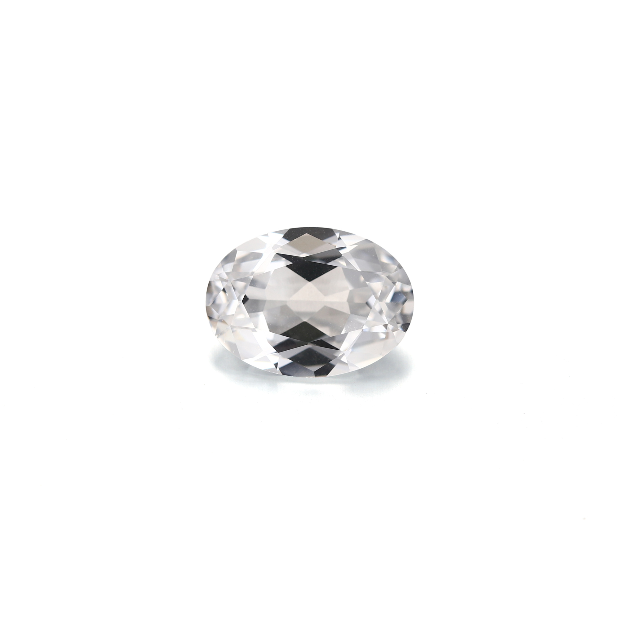 16Carat Oval Cut Lab Grown White Sapphire