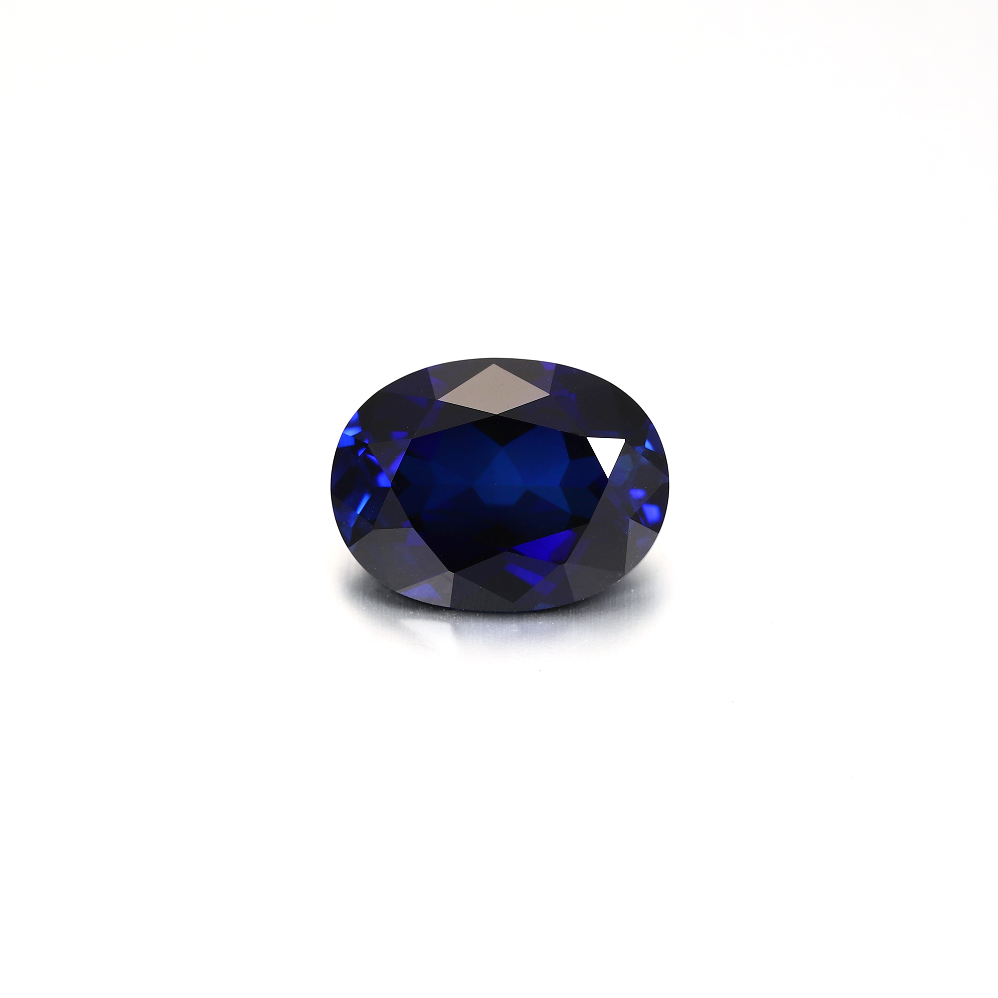 24Carat Oval Cut Lab Grown London Blue Sapphire