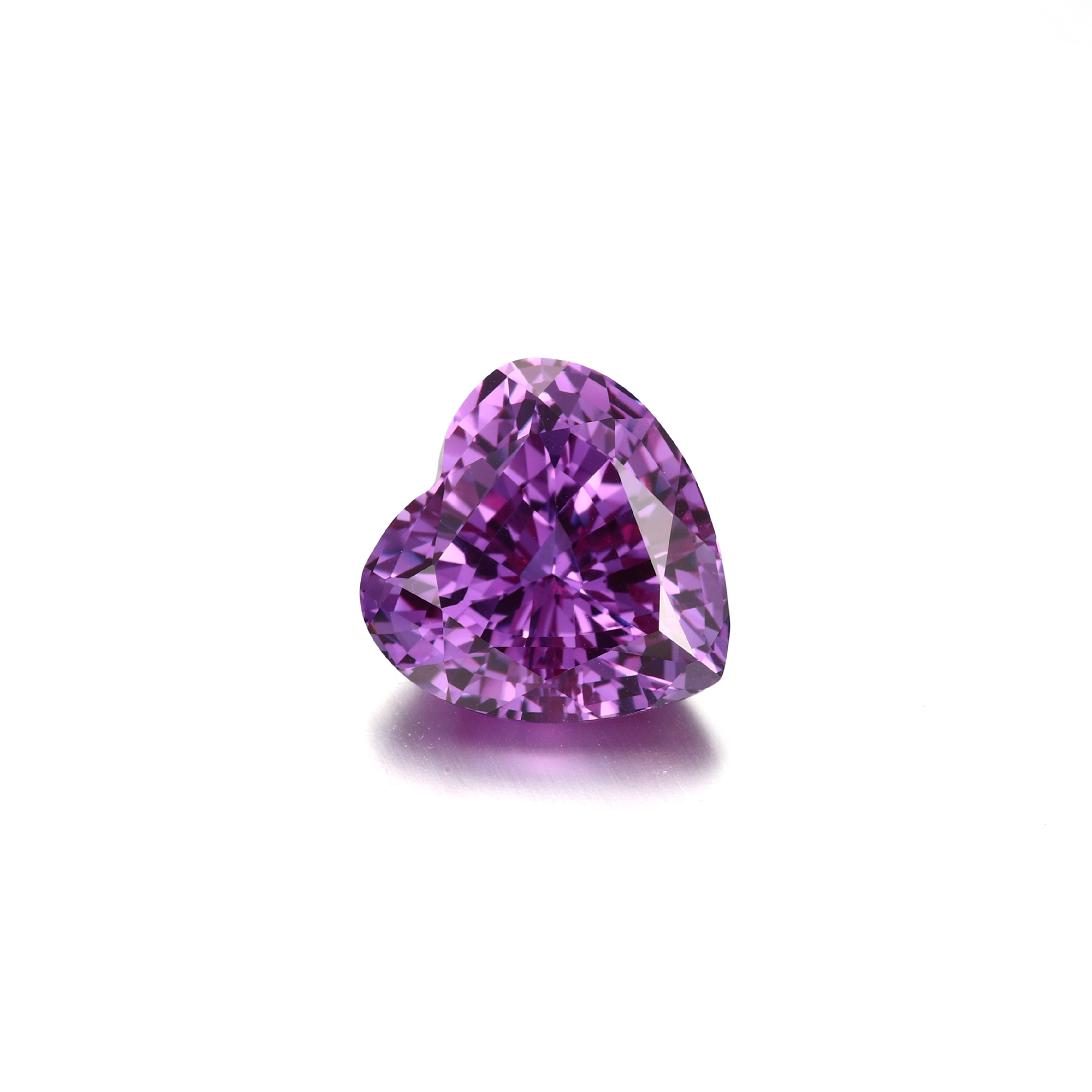 23Carat Heart Cut Lab Grown Purple Sapphire