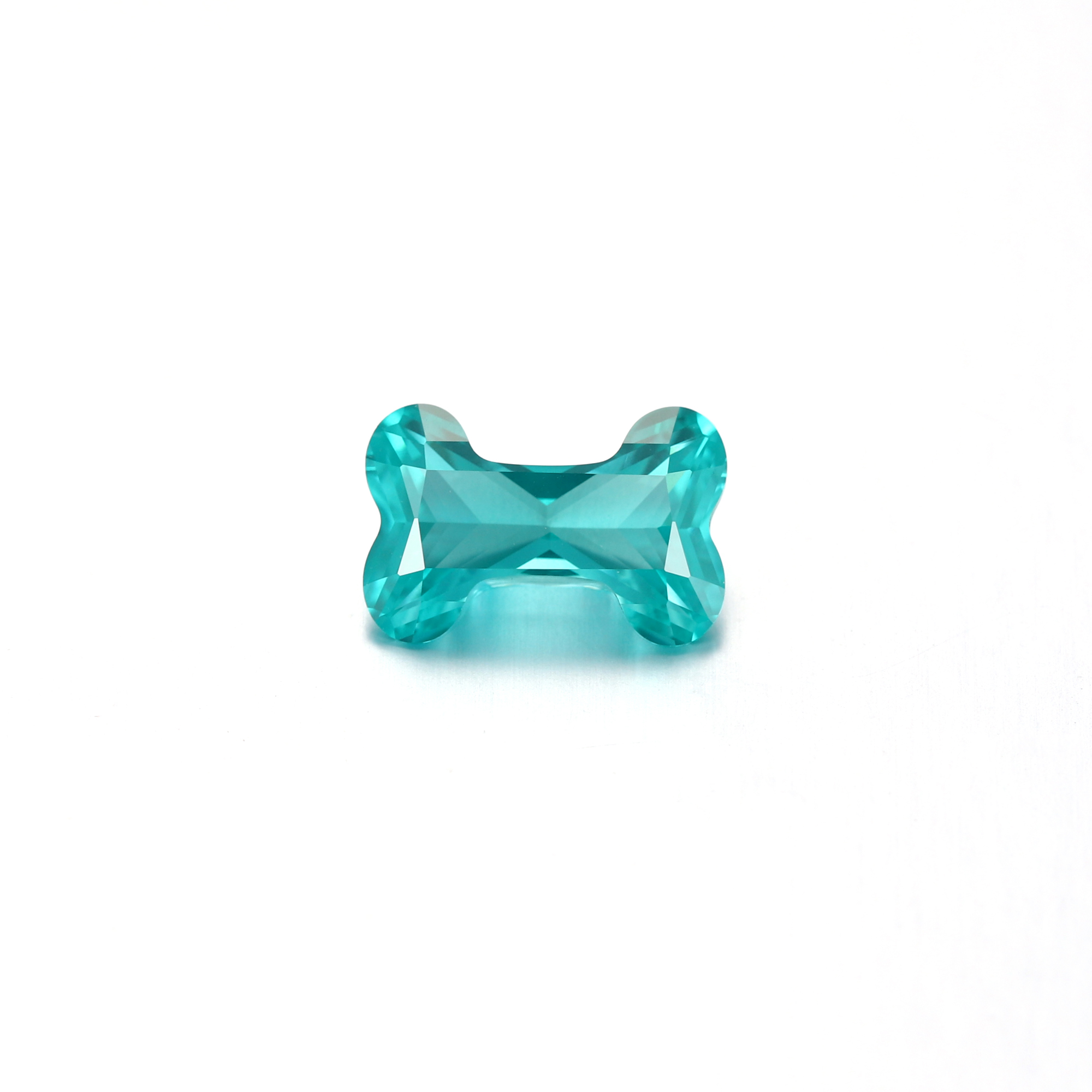 9Carat Bone Cut Lab Grown Green Paraíba