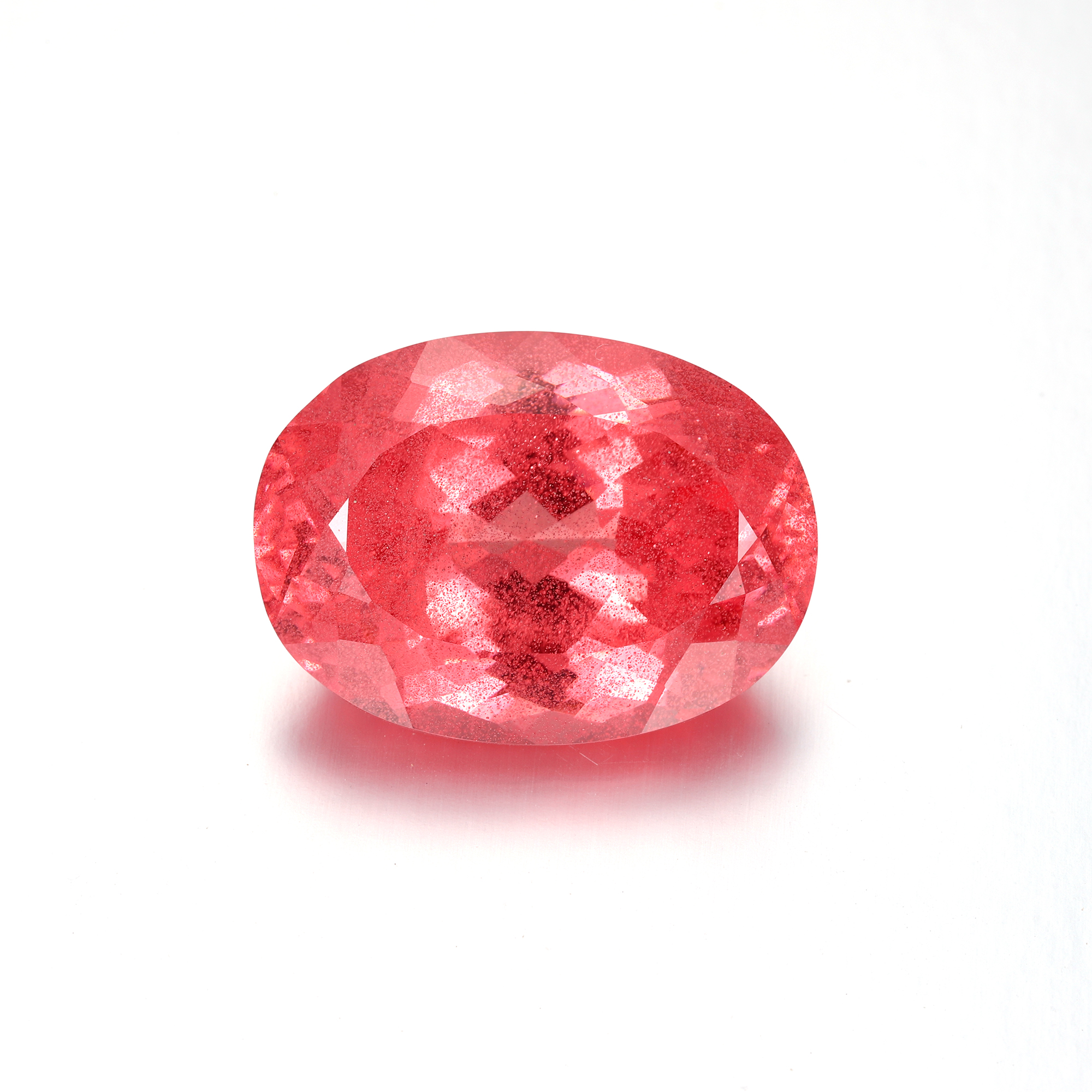 147Carat Oval Cut Lab Grown Pink Padparadscha