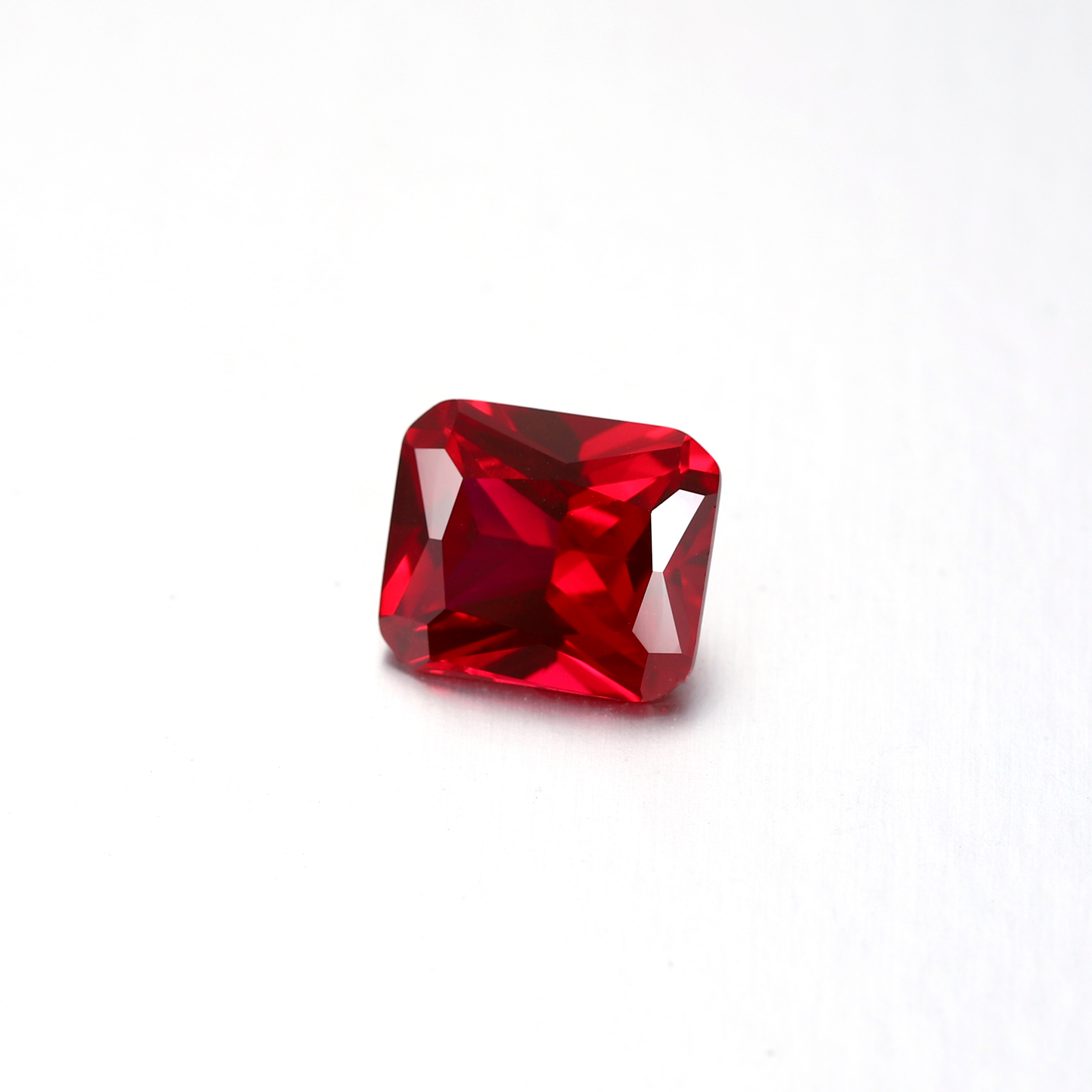 12Carat Radiant Cut Lab Grown Red Ruby