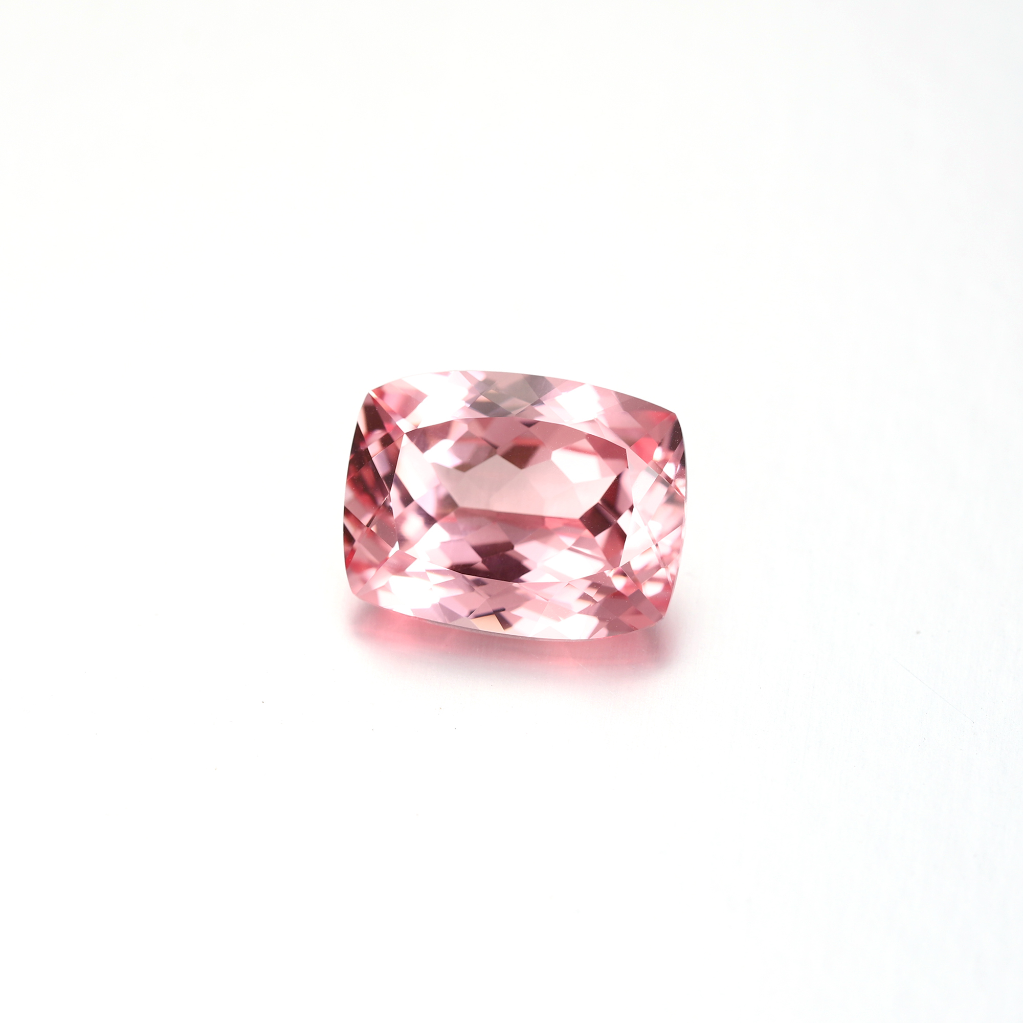 30Carat Cushion Cut Lab Grown Pink Padparadscha