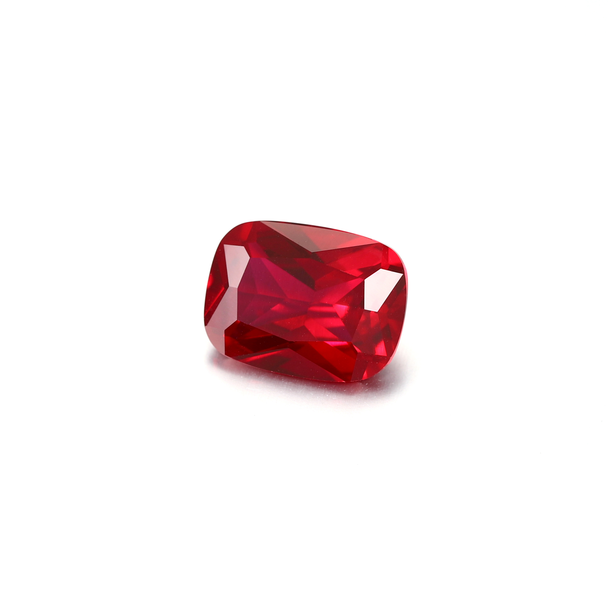 14Carat Cushion Cut Lab Grown Red Ruby