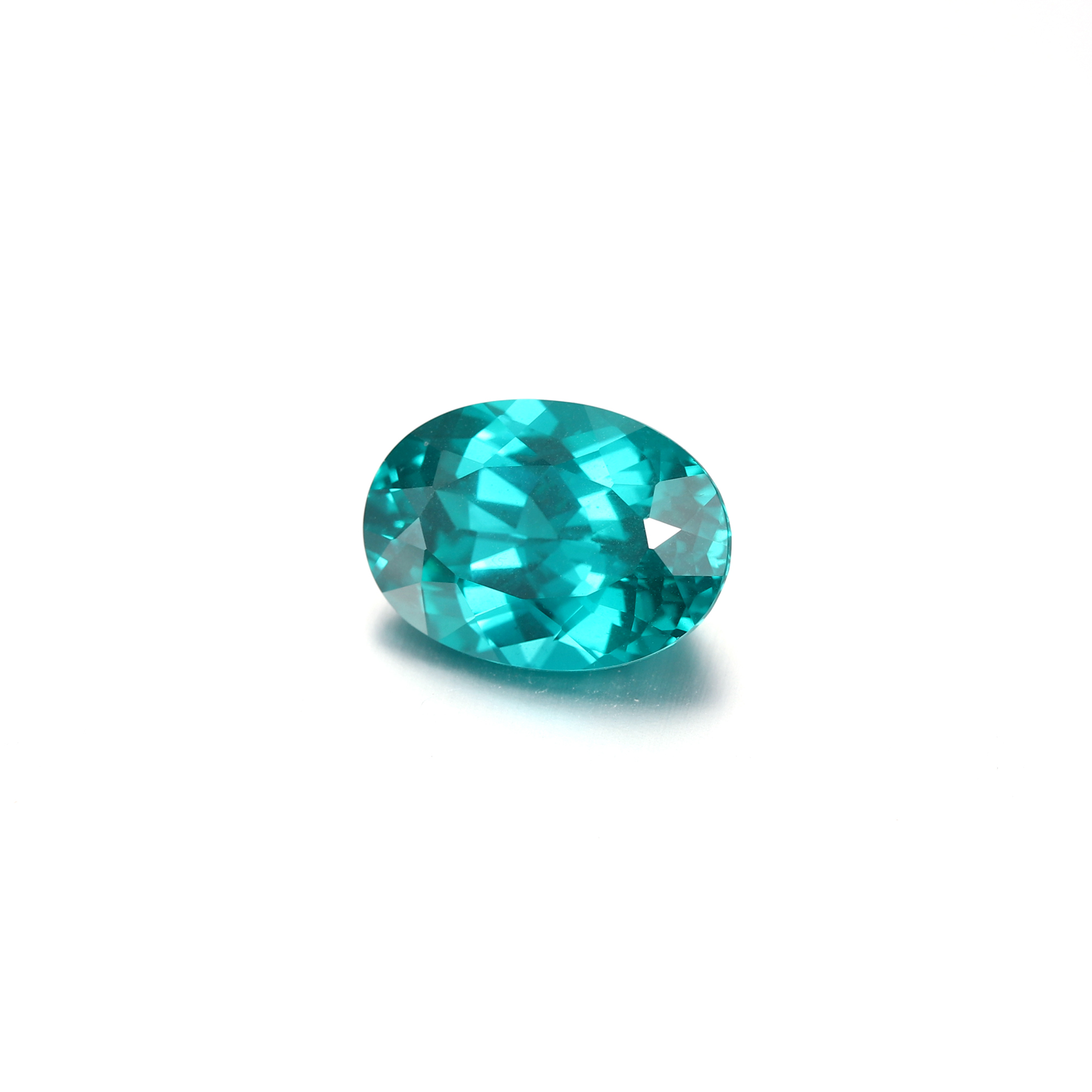 20Carat Oval Cut Lab Grown Blue Green Paraíba