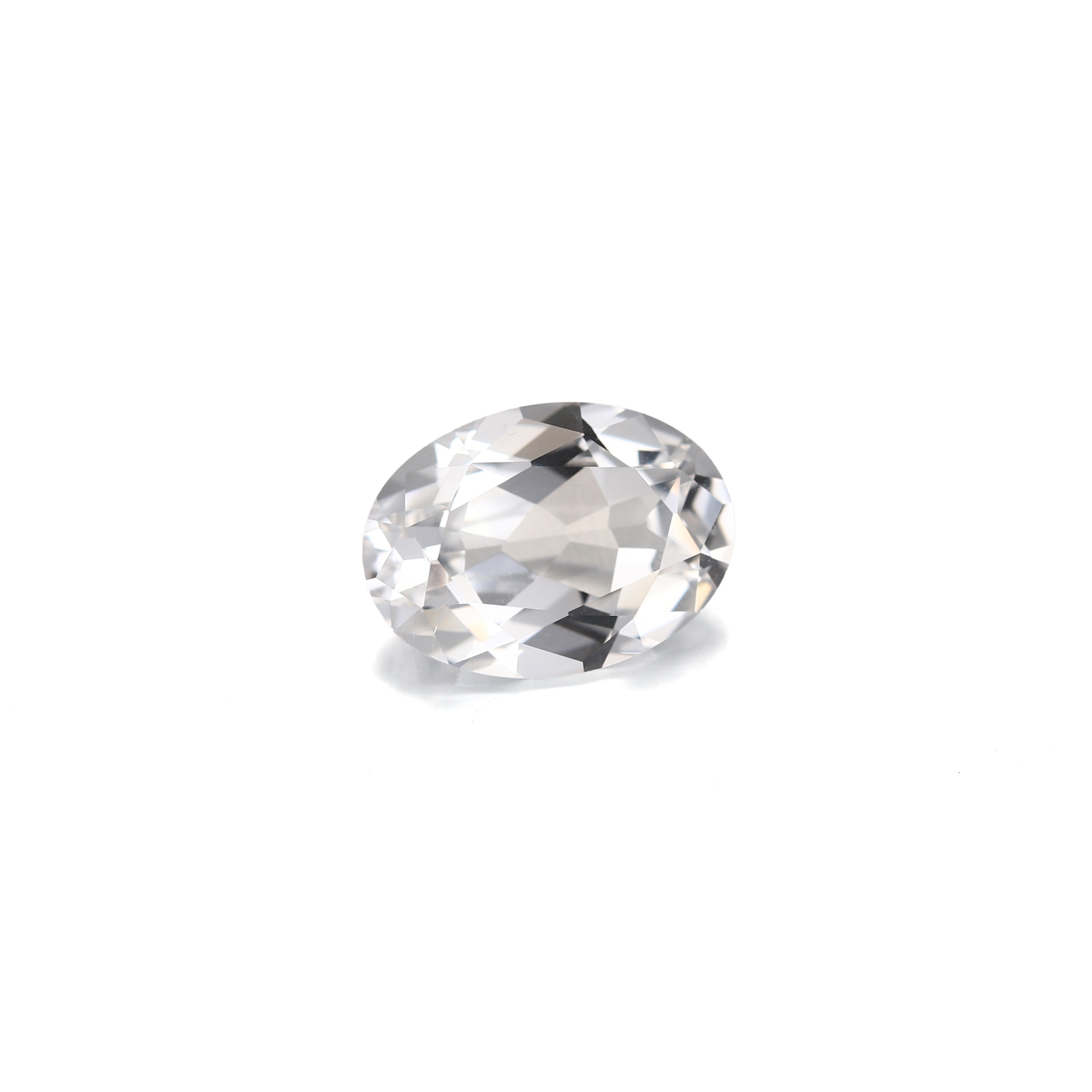 16Carat Oval Cut Lab Grown White Sapphire
