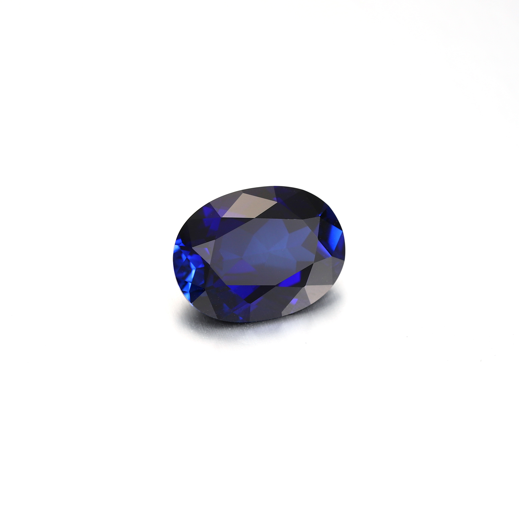 24Carat Oval Cut Lab Grown London Blue Sapphire