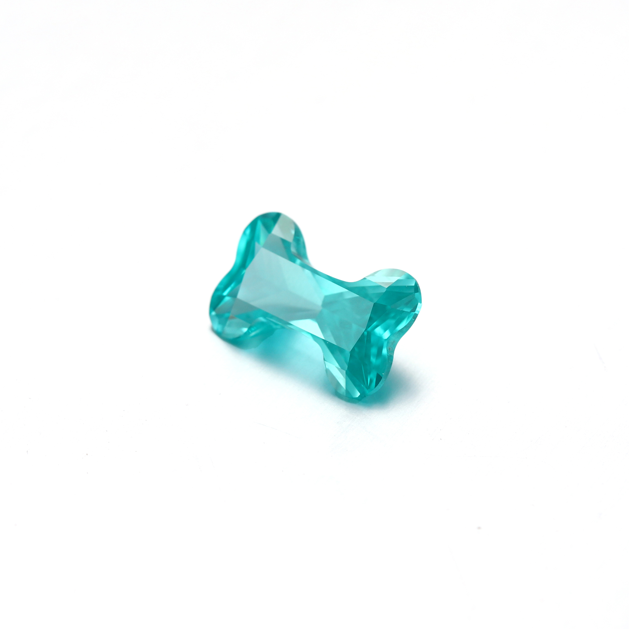 9Carat Bone Cut Lab Grown Green Paraíba