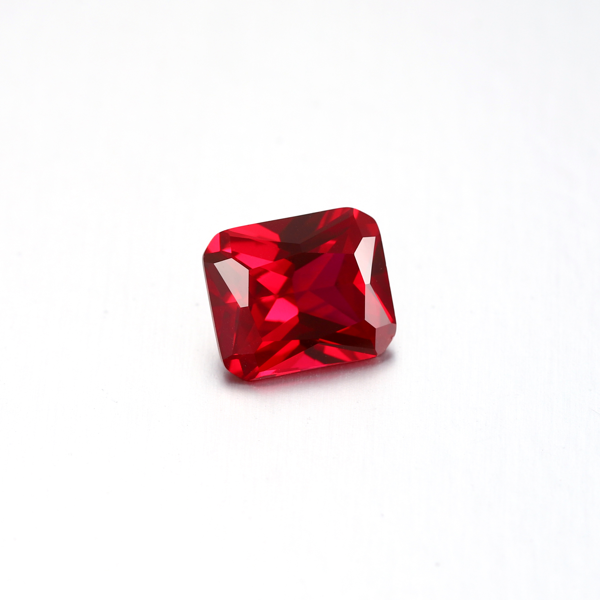 12Carat Radiant Cut Lab Grown Red Ruby